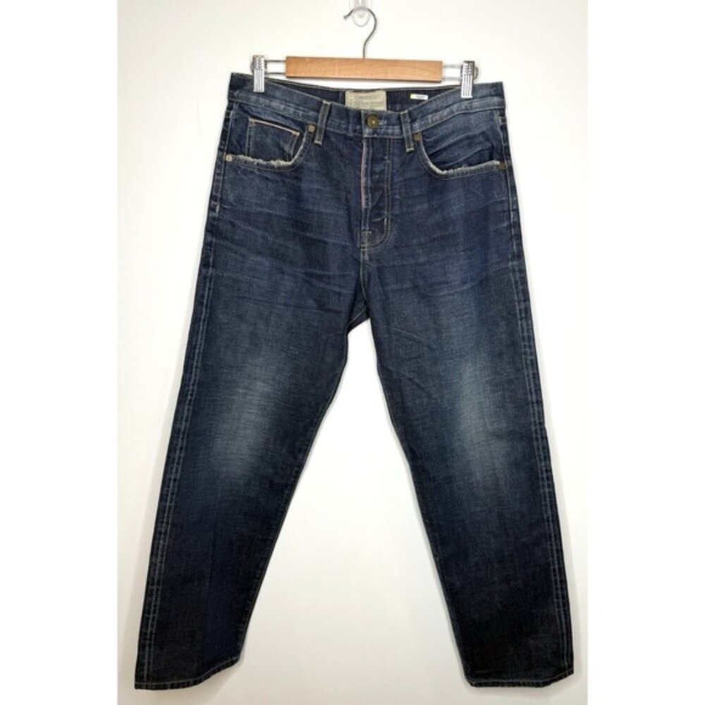 Current Elliott Jeans Womens 28 The Updated Selvedge Boyfriend Button Fly Indigo